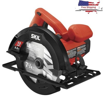 13A 7-1/4 Circular Saw Power Performance Bevel Cutting Dust Blower Spindle Lock