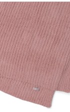 NEW 165 Barefoot Dreams CozyChic Ribbed Throw Blanket Dusty Coral 54  X 72  