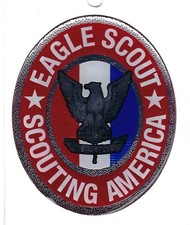 EAGLE SCOUT PUFFY STICKER * SCOUTING AMERICA