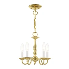 Livex Lighting - Williamsburgh - 5 Light Convertible Mini Chandelier in