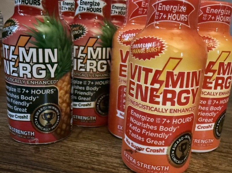 Lot Of 19 Vitamin Energy Shots Extra Strength Immune+ Orange Burst & Fruit Punch
