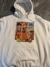 Dragon Ball Z Anime Pullover Hoodie Sweatshirt Size Large
