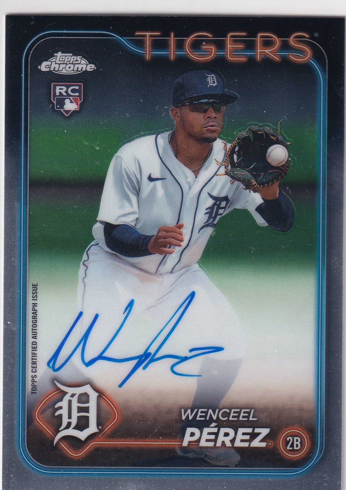 2024 Topps Chrome Update Wenceel Perez Auto RC Rookie #RA-WP Tigers
