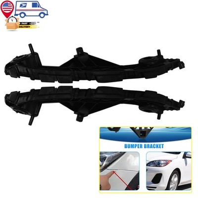 2pc ABS Bumper Bracket Retainer Front Beam Mount Support For Mazda 3 2012-2013