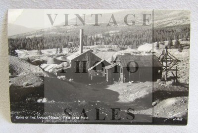 Leadville Colorado Matchless Silver Gold MIne Real Photo Photograph Postcard
