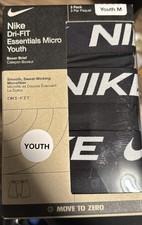 Nike Dri Fit Essential Micro Boxer Briefs 3-Pack Youth