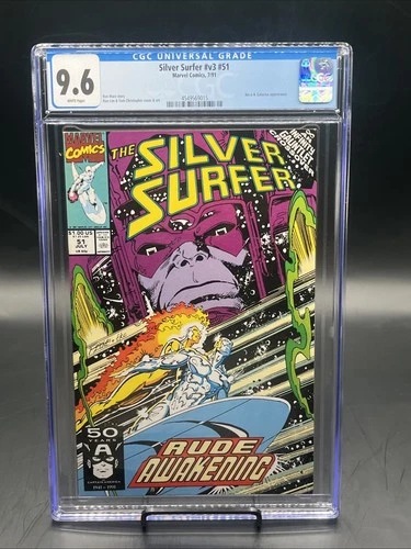 Silver Surfer #51 (Marvel Comics July 1991) CGC Graded 9.6 White Pages