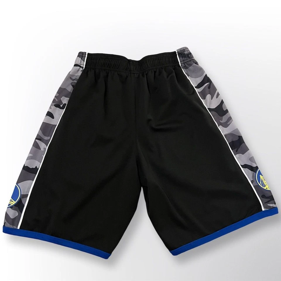 Nike Golden State Warriors Camo Basketball Shorts Men's Size M Black - Image 2 of 4