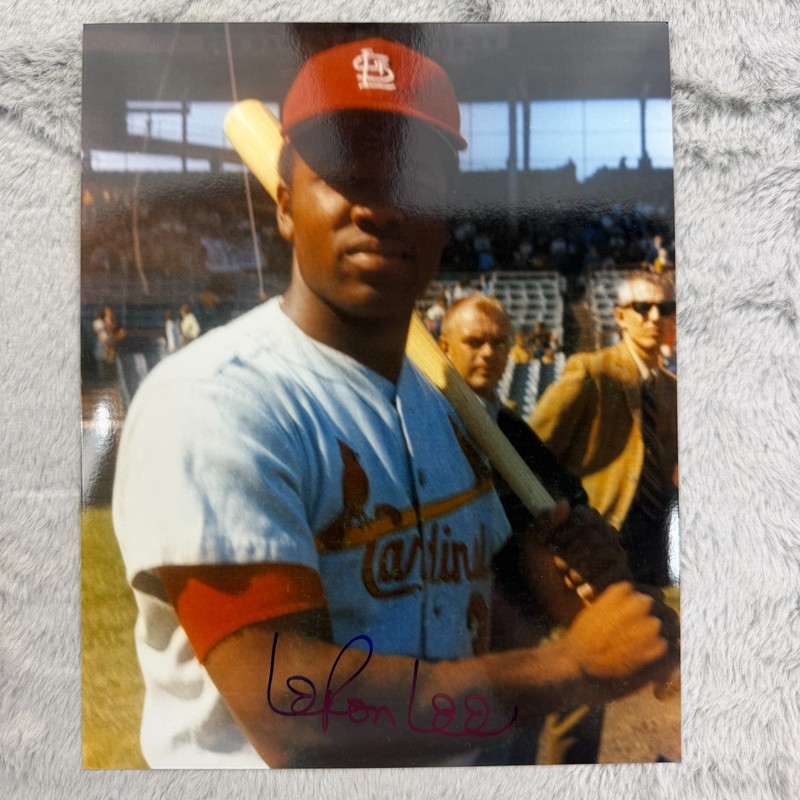 Leron Lee St Louis Cardinals AUTO Signed Autographed 8x10 Photo