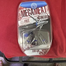 G5 Outdoors Megameat 100 Grain Broadhead - Stainless Steel, Pack of 3 MM100 