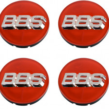 Bbs Hw58071062.4 70mm Redsilver 3d Floating Center Caps Set Of 4