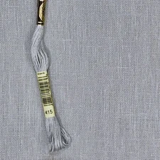 Wichelt Zweigart Pearl Grey 28 count linen cross stitch embroidery DMC 415