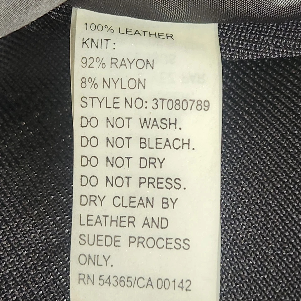 PETER NYGARD Women's Jacket Medium Leather Knit Studded Moto Hipster Whimsigoth  - Image 4 of 4