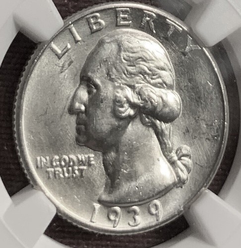 1939 Washington Quarter NGC MS 65