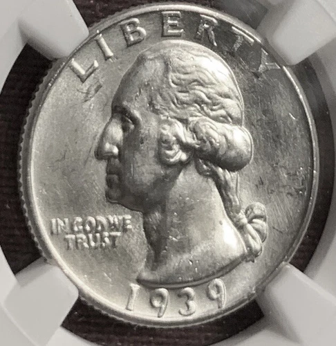 1939 Washington Quarter NGC MS 65