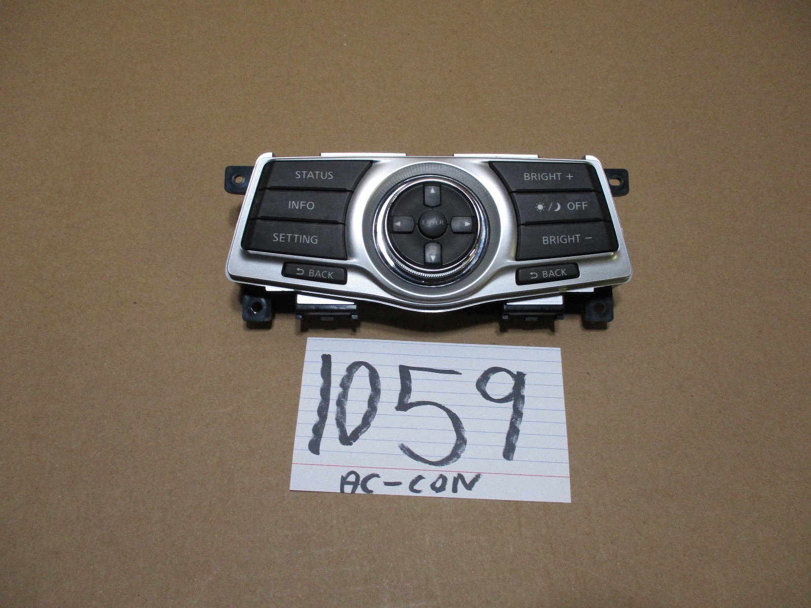 09 10 11 12 13 14 Maxima Monitor Screen Menu Switch Control Power #1059-AC 