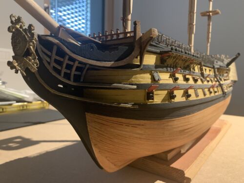 HMS VICTORY - Nave Statica Montata Veliero Da Collezione Scala 1:98 - 1100 Cm - Foto 4 di 13