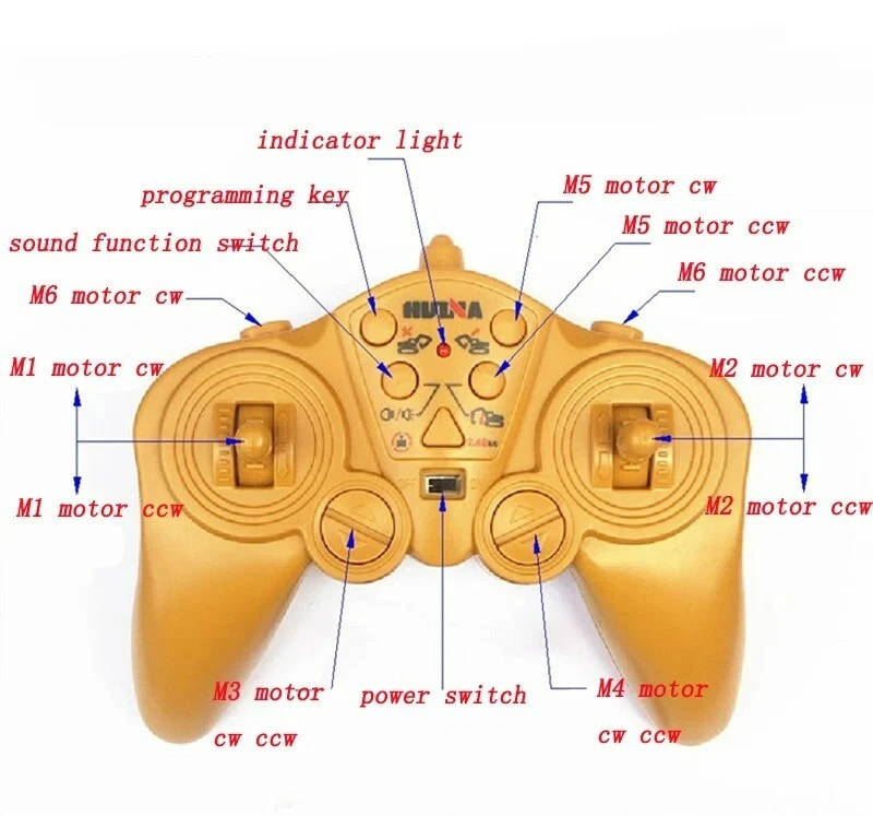 15CH 2.4G Radio Receiver DC 3V Transmitter Board For Huina Wireless DIY RC Parts - Image 2 of 4