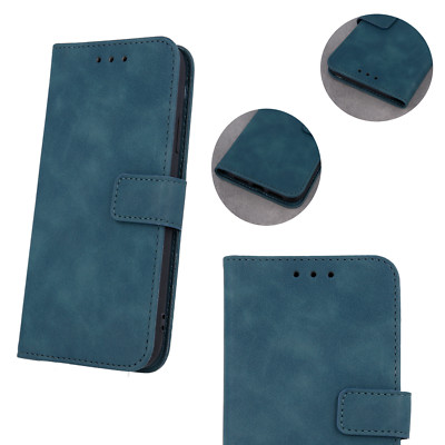 FÜR APPLE IPHONE XR - VELVET Hülle Handy Case Buch Form Tasche DUNKEL GRÜN