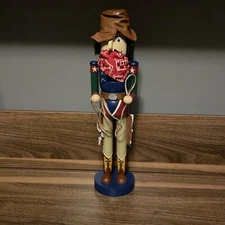 WESTERN COWBOY  15”  NUTCRACKER with LASSO Chap HAT Bandana