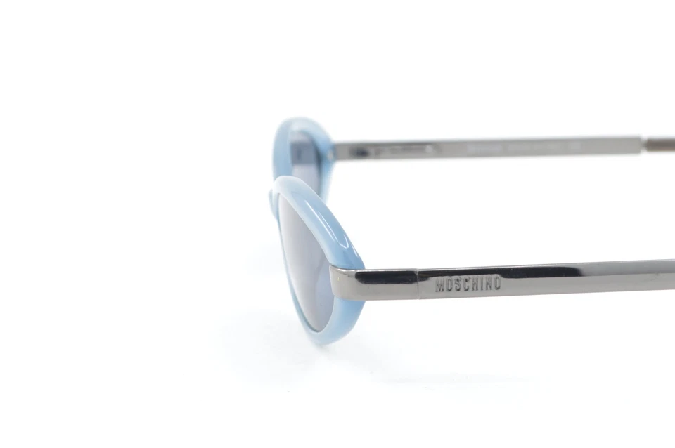 Nuevo Auténtico Raro Moschino M 3573-S 261/31 Años 90 De Colección Italia Azul Gafas de Sol Foto 3 de 4