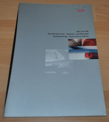 Audi A8 S8 Details Brochure Prospekt 1997 07/96 German Edition