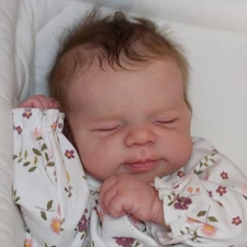 Lifelike Reborn Baby Dolls 18in Full Body Vinyl Girl Waterproof Sleeping Newborn