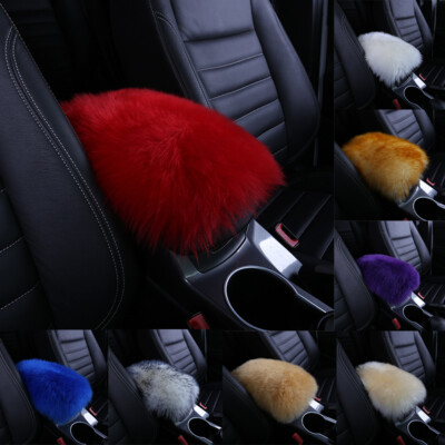 Universal  Car Wool Armrest Mat Warm Center Console Box Cushion Pad Cover Luxury