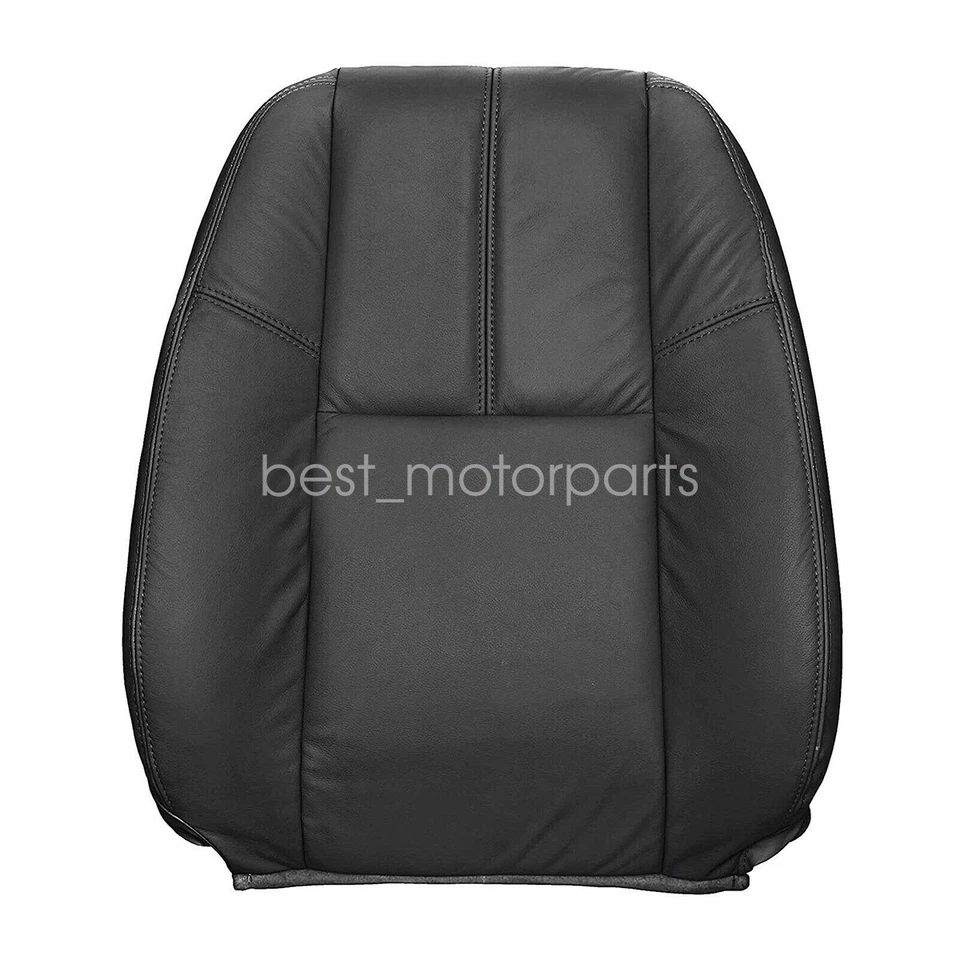 Driver Bottom & Top Seat Cover Black For 07-14 Chevy Silverado 1500 2500HD - Image 3 of 4
