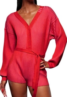 Adidas Ivy Park X Knit Romper/ One Piece HI5919 Red Shock Pink