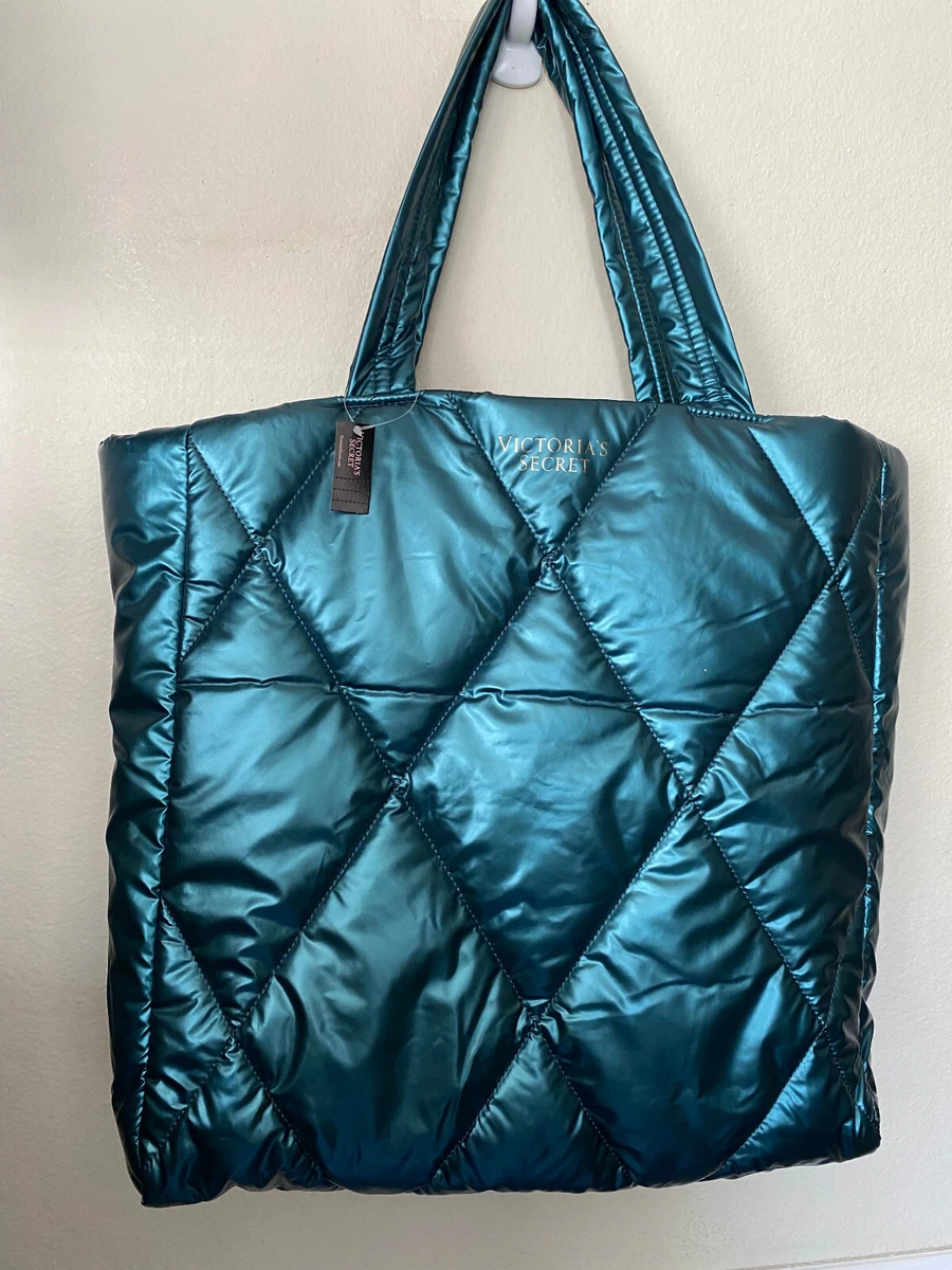 Women Large Capacity Quilted Tote Bag Lightweight Down Cotton Padded Plaid  Shoulder Bags,Green - Walmart.com