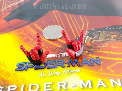 Figura de acción Hot Toys MMS625 Spider-Man versión de batalla 1/6 solo manos de tela