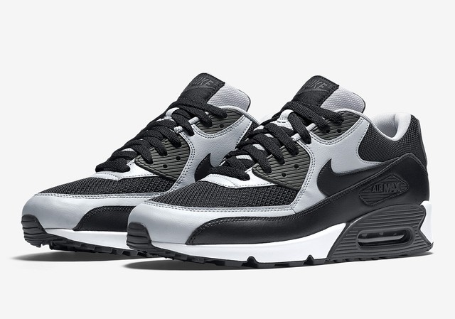 nike air max 90 black gray white