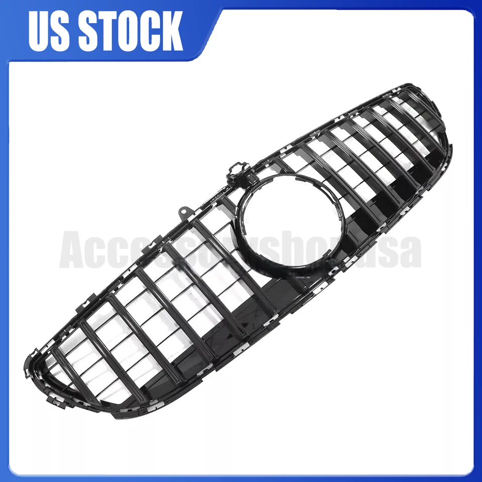 For Mercedes Benz CLS63 AMG S 2015 2016 2017 Front Grille Grill GT Style Black — 第 4/4 张图片