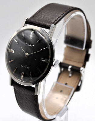 Tissot Stylist gents' manual wind stainless steel dress watch UK