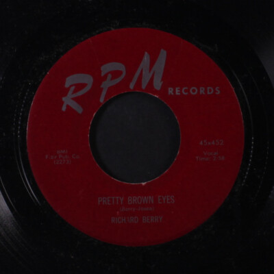 Richard Berry: I Am Bewildered / Pretty Brown Eyes RPM 7 '' Einzel 45 RPM