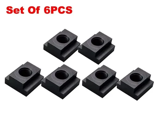 6PCS T-SLOT NUT M-8 THREAD & SLOT SIZE 10MM CLAMPING FOR TABLE SLOT