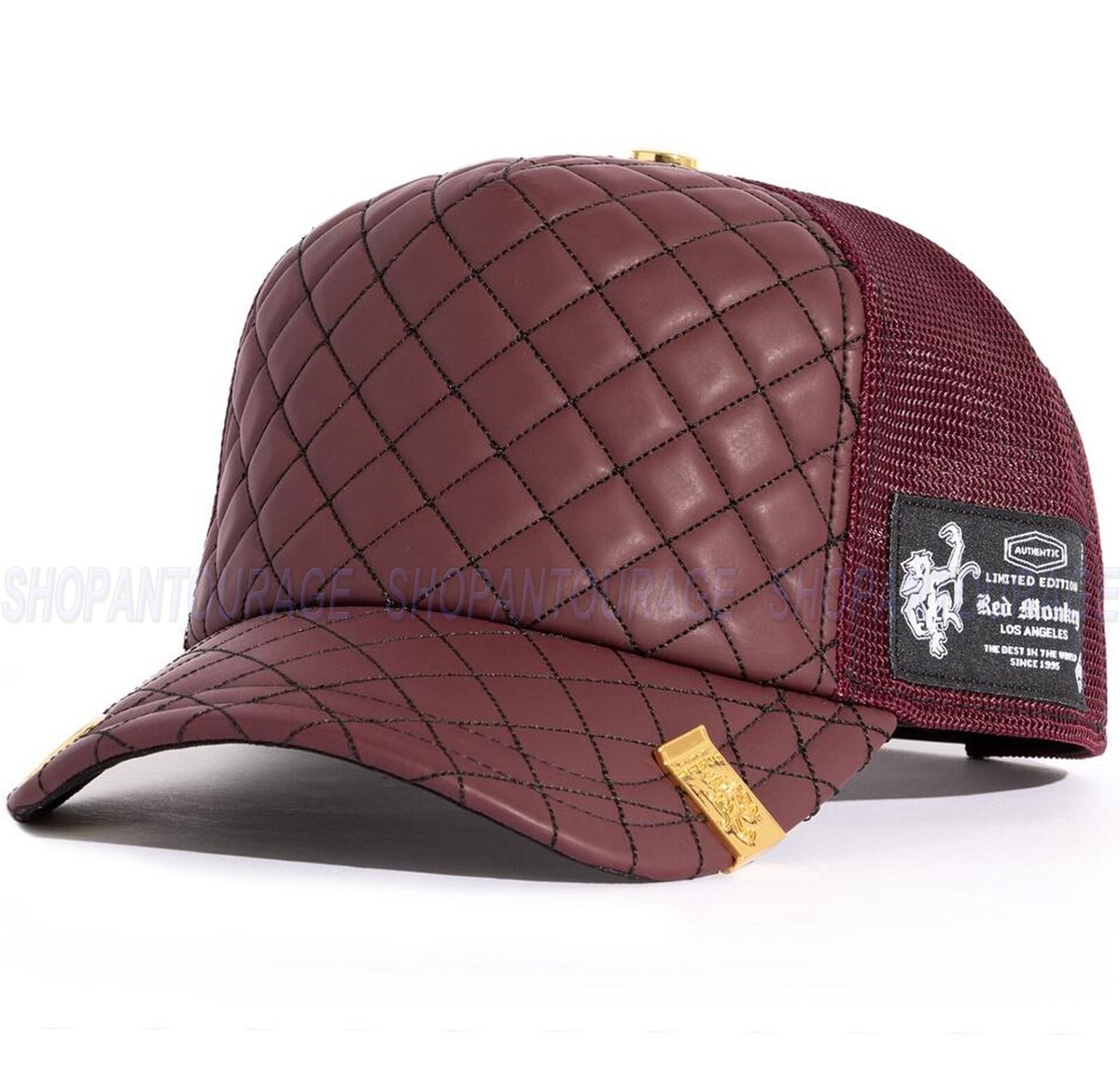 Red Monkey Luxe Burgundy RM1461 New Limited Edition Unisex Trucker