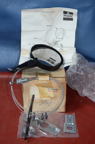 NOS 1978-89 Dodge Omni GLHS RH Side View Door Remote Mirror Kit Mopar 4419271