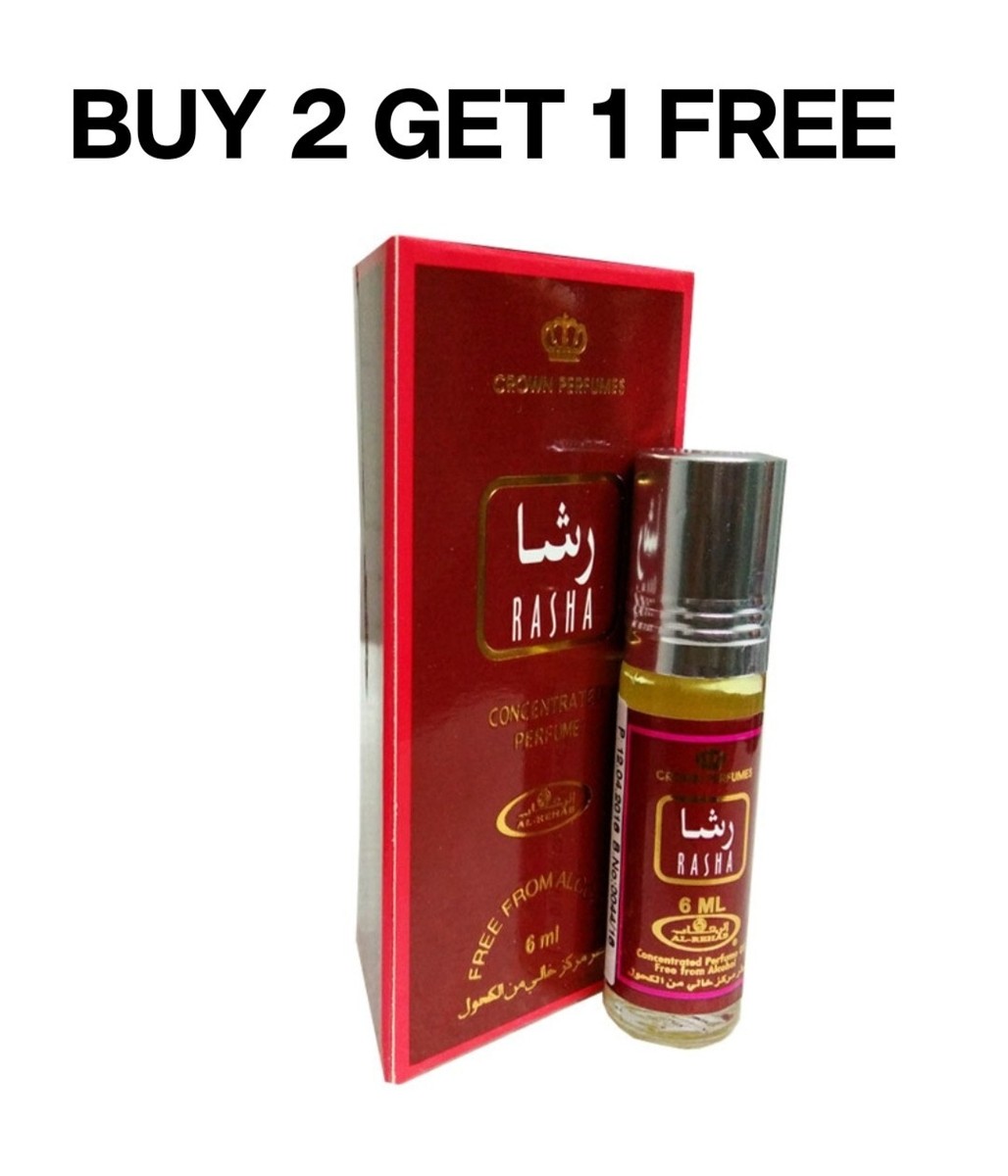 Al-Rehab-RASHA 6ML oil Roll on attar non alcohol, long lasting