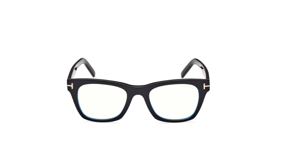 Tom Ford Women Eyeglasses Black Blue Block Square FT5886-B 001 NEW AUTHENTIC Tom Ford FT5886-B 001 Blue-Light Block Shiny Black  main image 3