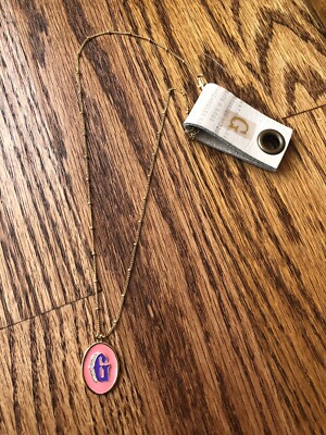Anthropologie G Initial Pendant 