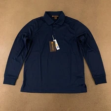 Harriton Men's Small Navy Advantage Snag Protection Plus Long Sleeve Polo M348L