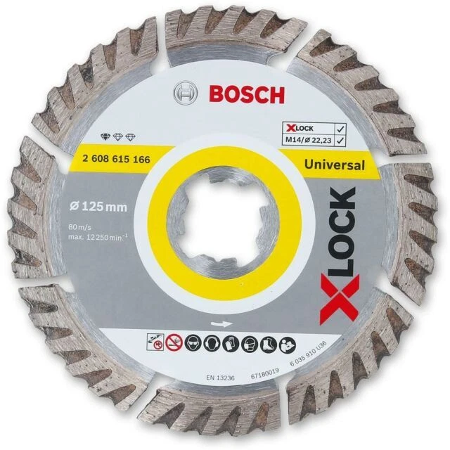 Bosch X-lock Diamond Disc 125 x 2mm (2608615166)