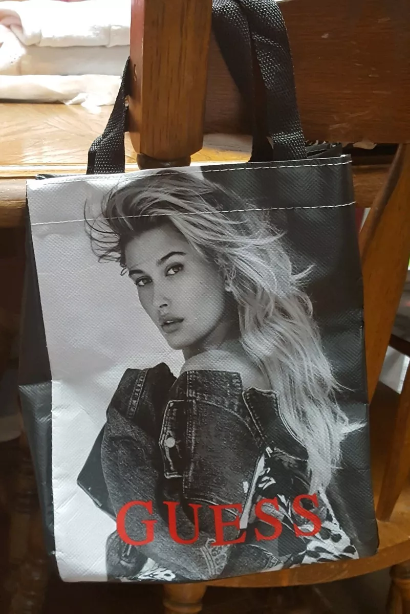 Guess Reusable Shopping Tote Bag Hailey Baldwin VGC