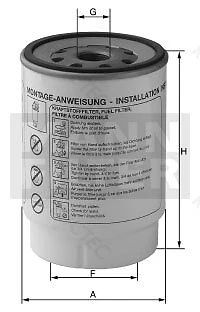 Fuel Filter WK11042z for Renault 7421538977 7121538977 | eBay