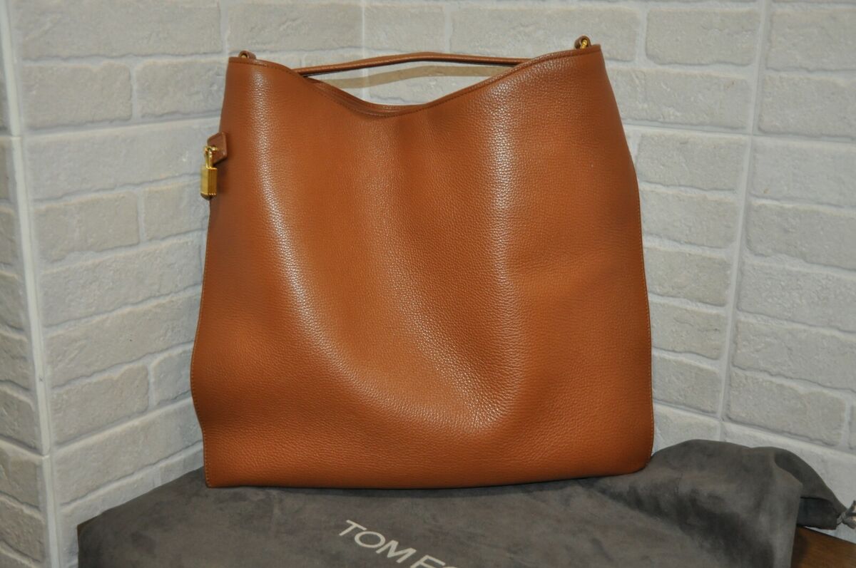 AUTHENTIC TOM FORD COGNAC GRAIN LEATHER ALIX HOBO BAG PRE AUTHENTIC TOM FORD COGNAC GRAIN LEATHER ALIX HOBO BAG PRE
