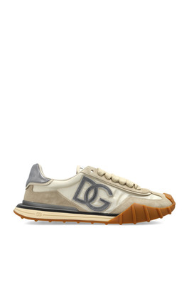 DOLCE&GABBANA DG Athletic Beige Suede Sports Sneakers New & Authentic