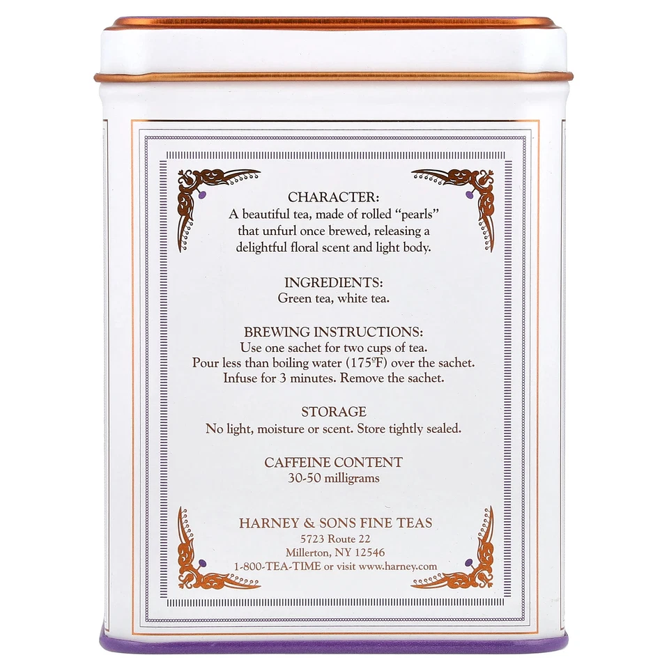 Harney  Sons Dragon Pearl Jasmine 20 Tea Sachets 1 4 oz 40 g Kosher - Image 2 of 2