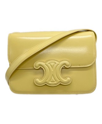 Celine Classic Cuir Triomphe Bag 199243BF4 Yellow #TFB967